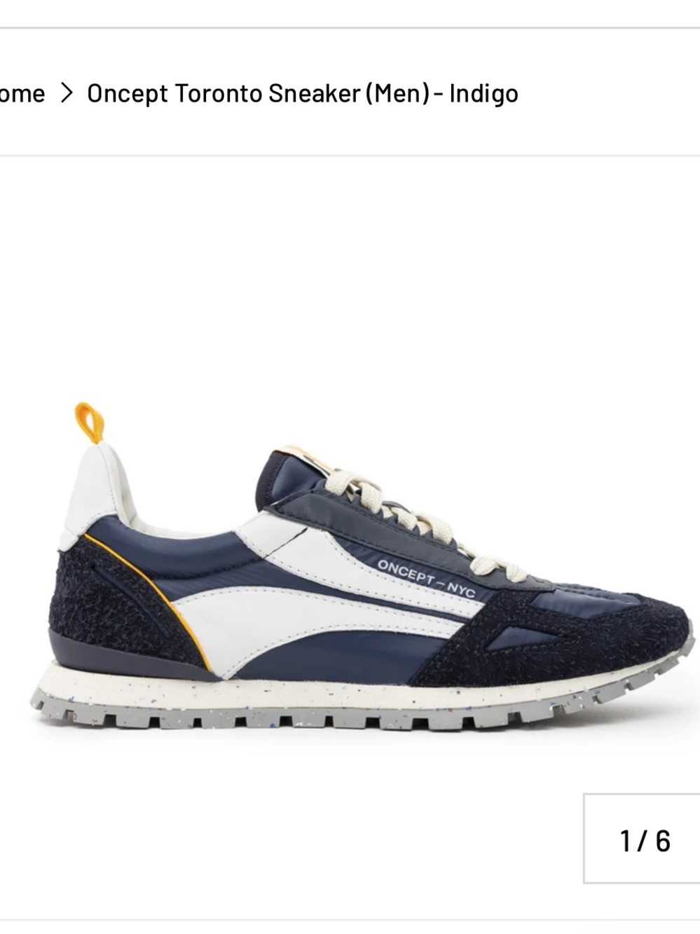 NEW Oncept Toronto Sneaker (Men) - Indigo 9